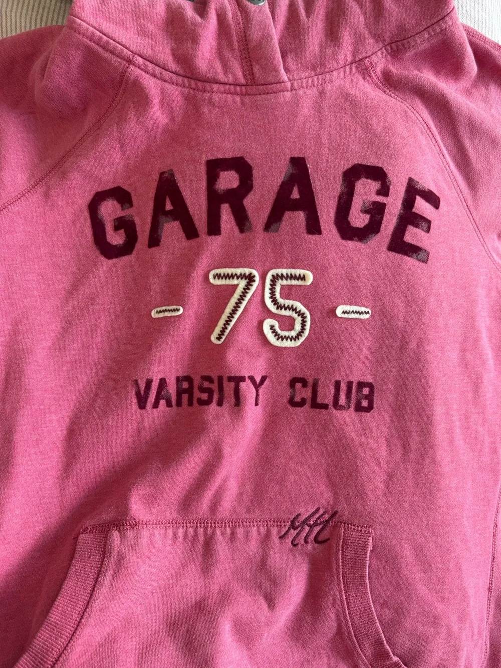 Vintage Y2K Garage Pink Hooded Sweater - Picture 3 of 7